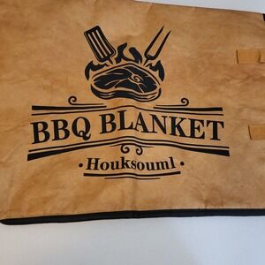 BBQ Meat Blanket Insulated Resting Bag for Brisket W/ Oven Mitt Smoked Meats Tan